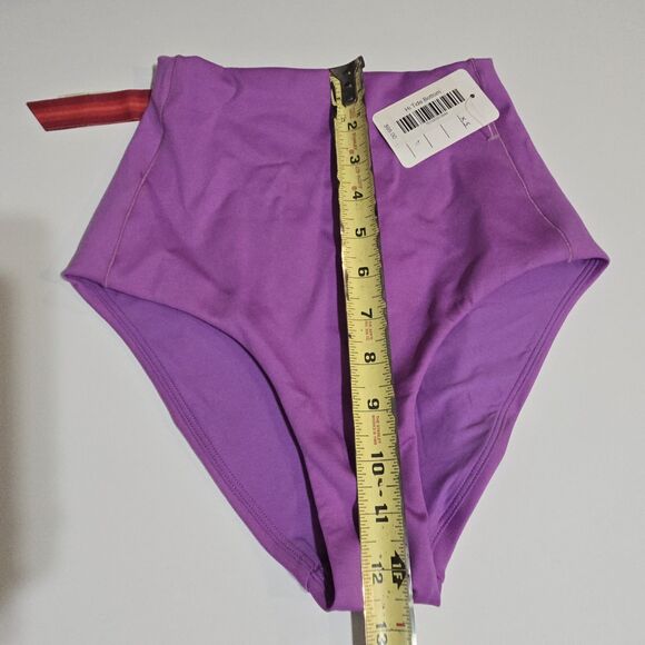 NEW Left On Friday Hi Tide Bikini Bottom XS Punch Fuchsia Pinup Beach Swimsuit - Picture 13 of 13